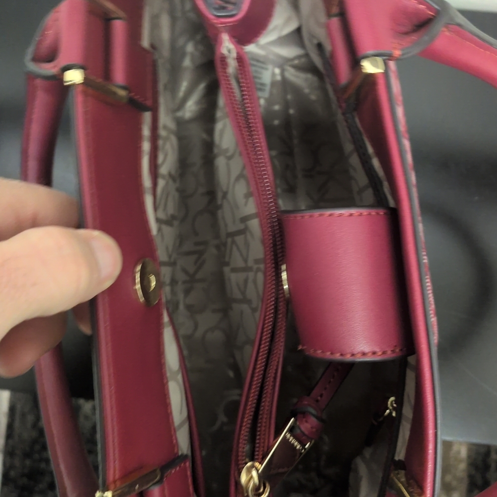 Calvin Klein Pink Monogram Tote Bag - Picture 5 of 13